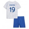 Frankrike Karim Benzema #19 Bortaställ Barn VM 2022 Korta ärmar (+ Korta byxor)